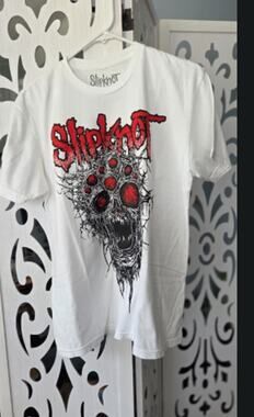Slipknot Here Comes The Pain T Shirt White Mens Large Bravado Heavy Metal Band